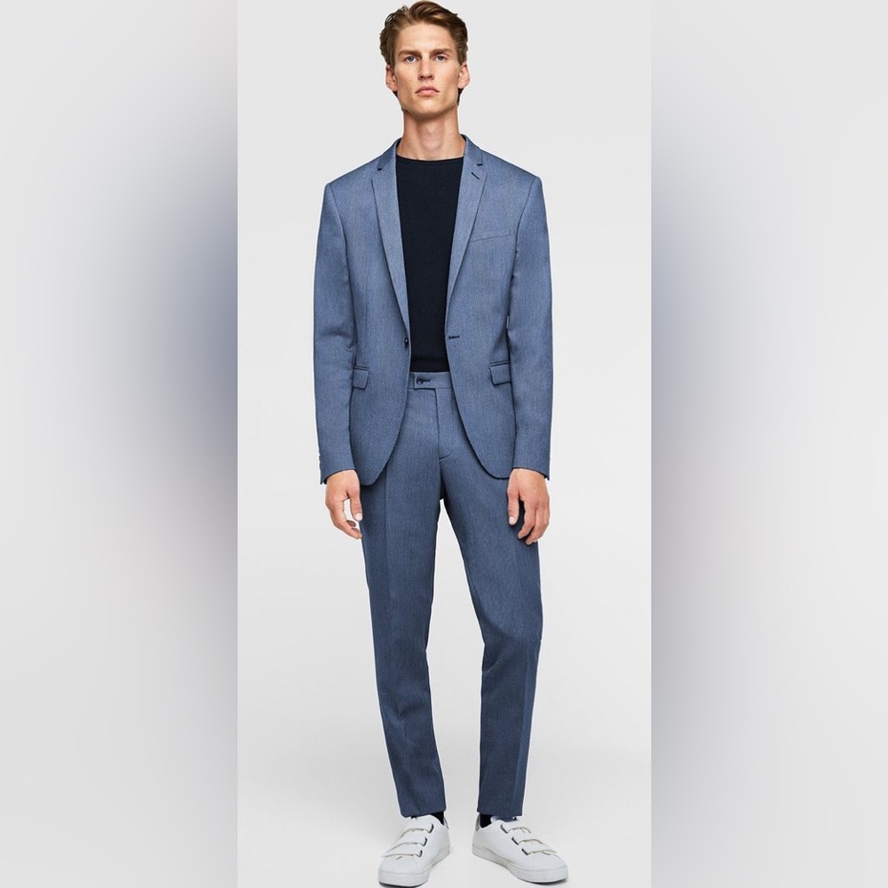 Zara Two Piece Suit Blue | Excellent Condition